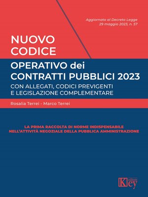 cover image of Nuovo Codice operativo dei contratti pubblici 2023